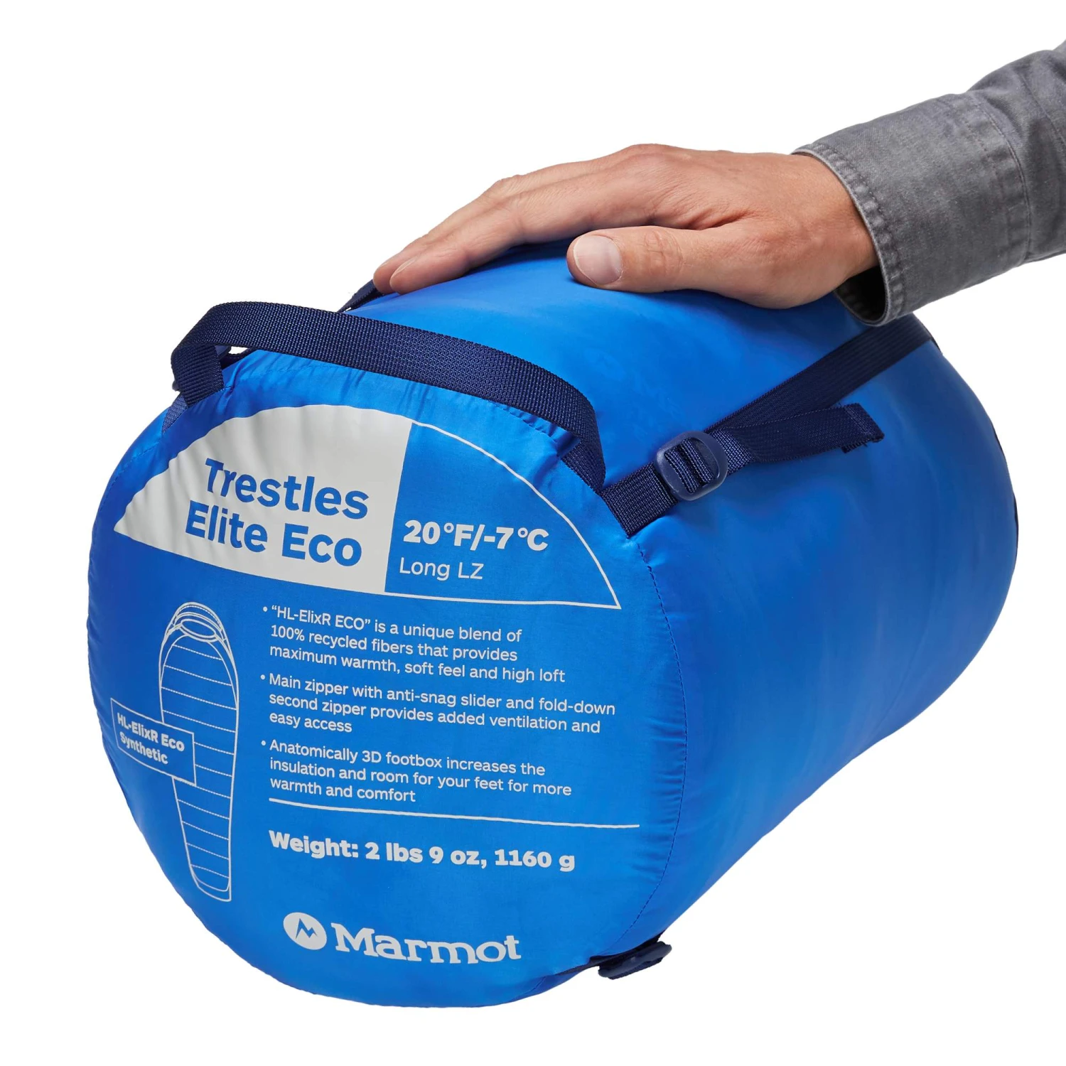 Marmot TRESTLES ELITE ECO 20 LONG Herren - Kunstfaserschlafsack 11 Marmot TRESTLES ELITE ECO 20 LONG Herren - Kunstfaserschlafsack – Bild 9